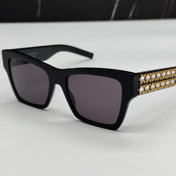 NEW GV40076I 01A GIVENCHY WOMEN SUNGLASSES BLACK EYEWEAR GIVENCHY - Picture 1 of 11